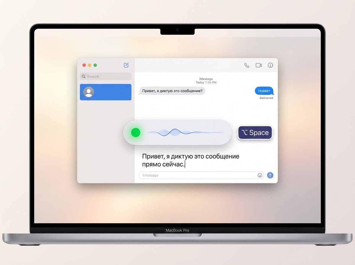 Dictation in any app